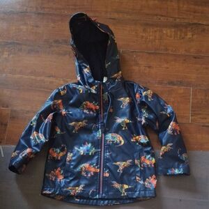 Little Me Dinosaur Raincoat - Navy